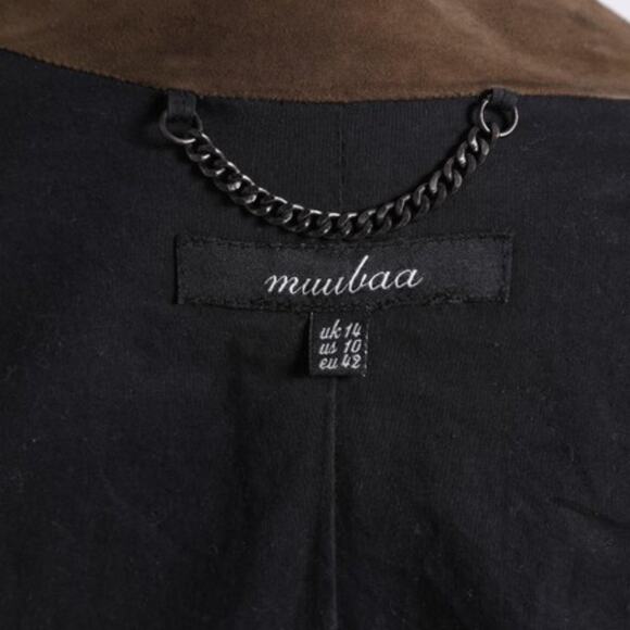 MUUBAA Brown Suede Vintage Long Sleeve Jacket - Picture 6 of 6